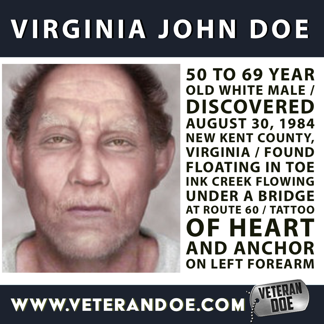 Unidentified Missing Person Virginia 1984 Richmond
