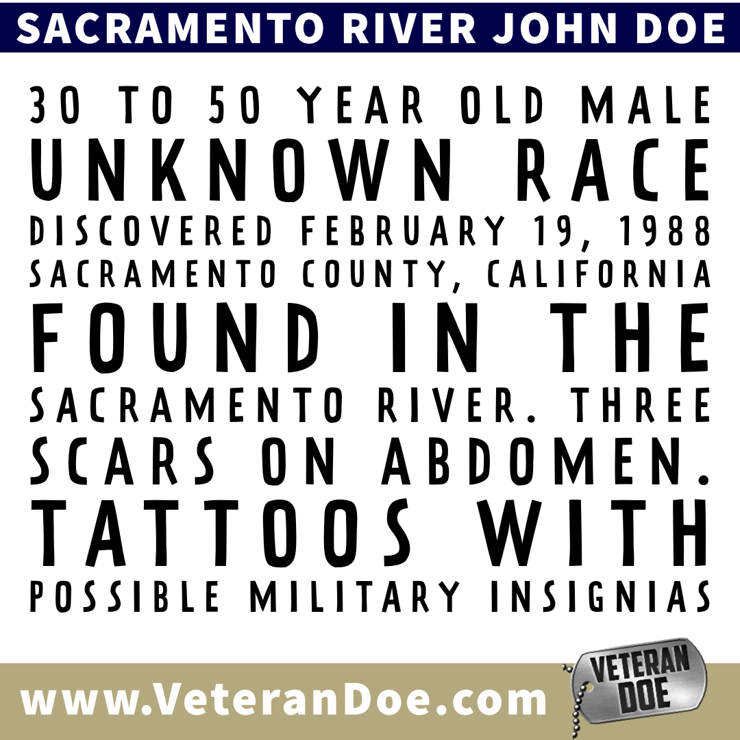 missing person california john doe sacramento