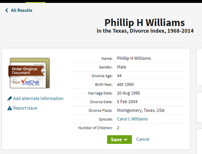 Phillip H. Williams Carol L Williams Houston Harris Texas 