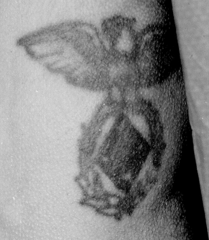 Unidentified Person California USN tattoo